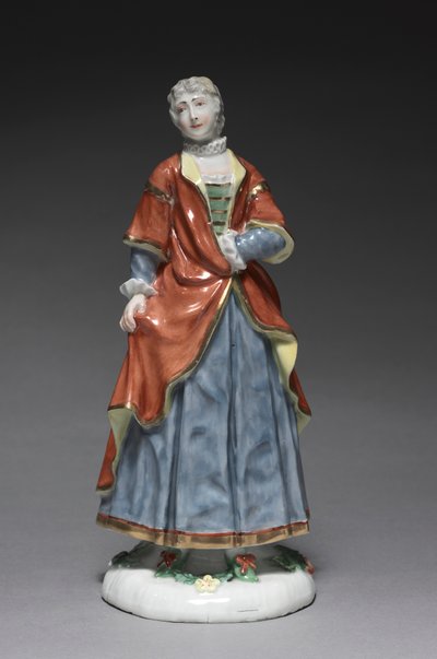Figura de comedia italiana: Isabella, c. 1753 de Fürstenberg Porcelain Factory