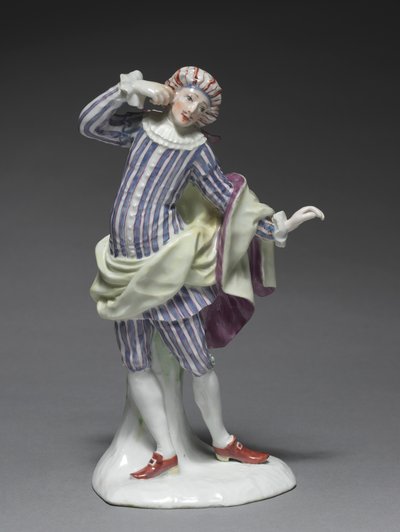 Figura de la comedia italiana: Mezetin, c. 1753 de Fürstenberg Porcelain Factory