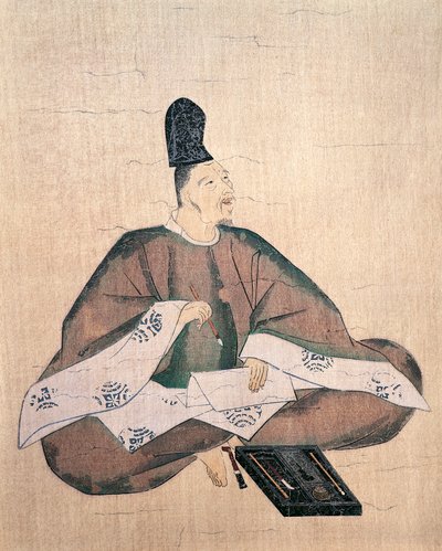 Retrato del poeta Yamabe no Akahito de Fujiwara  Nobuzane