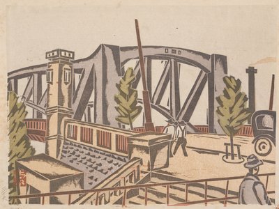 Puente Senju-Ohashi de Fukazawa Sakuichi