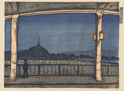 Puente de Yanagibashi de Fukazawa Sakuichi