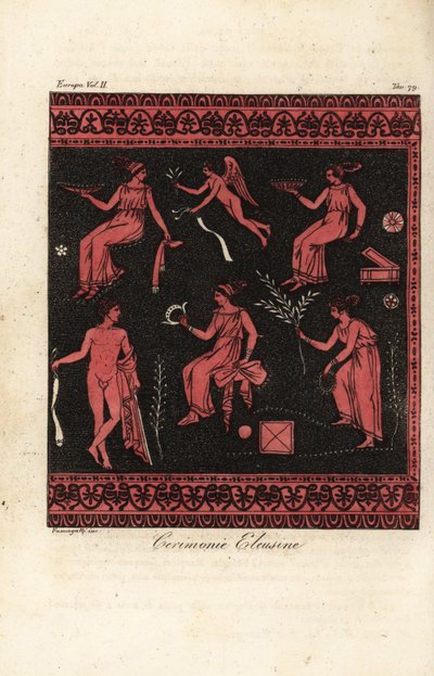 Los Misterios de Eleusis, iniciaciones del culto a Deméter y Perséfone con sede en Eleusis, Grecia de Fumagalli Fumagalli