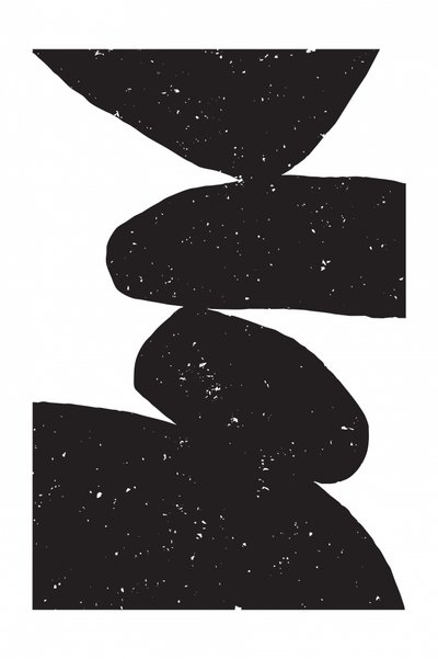 Piedras abstractas equilibradas de Fun Qui