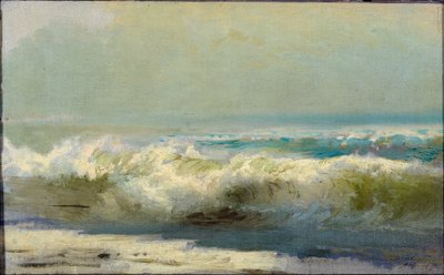 Surf en Yalta par Vasilyev, Fyodor Alexandrovich (1850-1873). Óleo sobre lienzo de Fyodor Alexandrovich Vasilyev