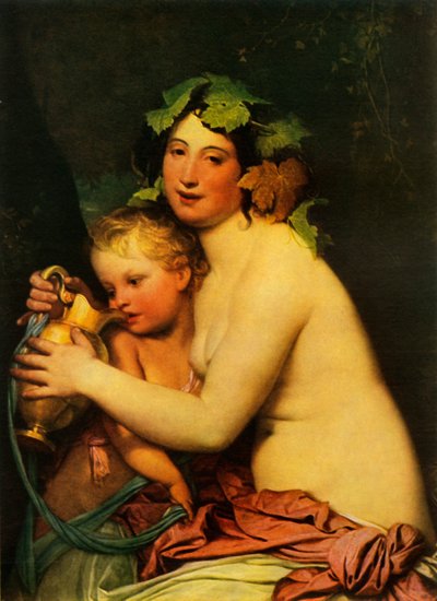 Amor y la bacante, 1828, 1965 de Fyodor Antonovich Bruni