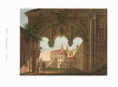 Vista de las Cámaras Patriarcales. De las Antigüedades del Estado Ruso, 1849-1853 de Fyodor Grigoryevich Solntsev