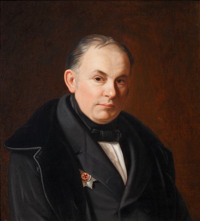 Retrato del poeta Vasily Zhukovsky 1783-1852, 1854 de Fyodor Ivanovich Igin