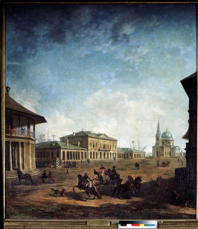 Vue de la ville de Nikolaev (Nikolayev) en Ukraine (Vista de la ciudad de Nikolayev). Pintura de Fyodor Yakovlevich Alexeev (1753-1824) de Fyodor Yakovlevich Alexeev