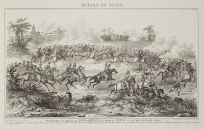 La batalla de Chang-Kia-Onang, antes de Tong-Cheou, 18 de septiembre de 1860, de La guerra en China, 1862 de G.C. de Fortavion