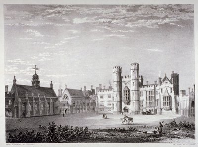 Palacio de Lambeth, Londres, c1830 de GF Bragg