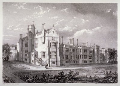 Vista del Palacio de Lambeth, Londres, c. 1830 de GF Bragg