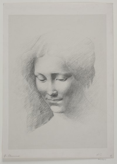 Cabeza de mujer de G.F. Clement