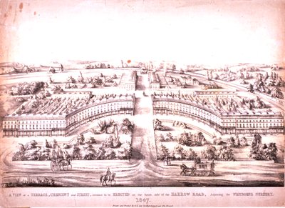 Harrow Road, Paddington, 1847 de G.L. Lee