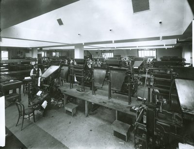 Sala de Prensa del New York Evening Post de G.P. Hall und Sohn