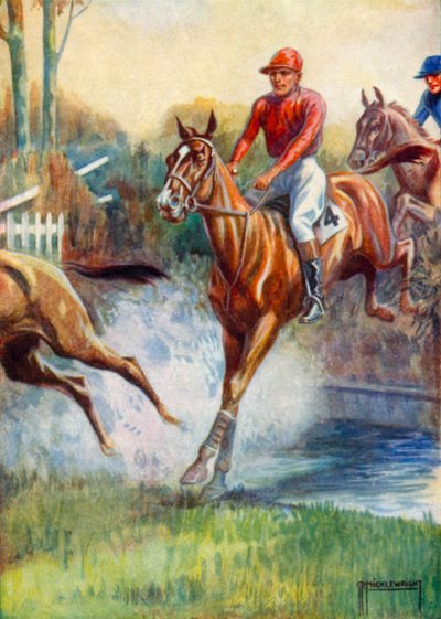 Ilustración para Black Beauty (litografía en color) de G.P. Micklewright
