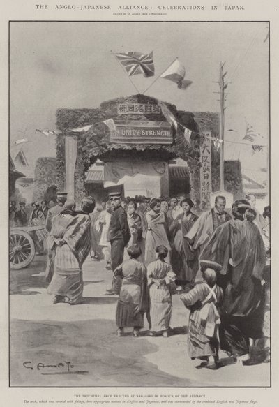 La Alianza Anglo-Japonesa, celebraciones en Japón de G.S. Amato
