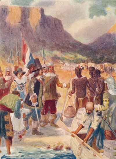 El desembarco de Van Riebeck de GS Smithard