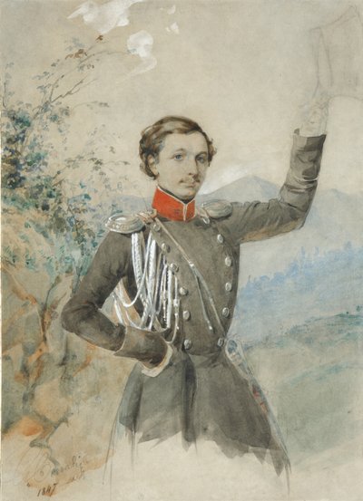 Retrato de Semyon Dmitrievich Lisanevich 1822-1877, 1847-1849 de G.V. Corradini