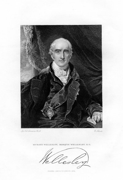 Richard Colley Wesley, luego Wellesley, 1er Marqués Wellesley, 1829 de G Adcook