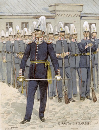 Guardias de Vida Suecos, Estocolmo, Suecia, 1901 de G Bagge