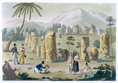 Casa de los Antiguos, Isla de Tinian, c1820-1839 de G Bramati