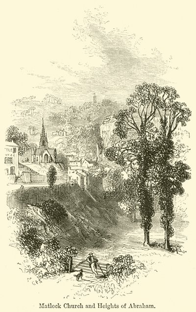 Iglesia de Matlock y Alturas de Abraham de G. F. Sargent