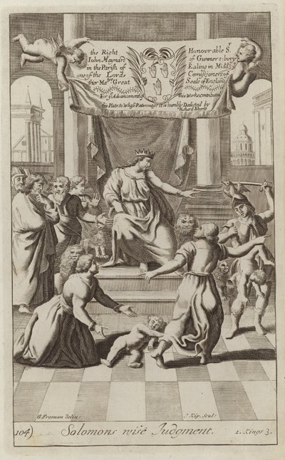 El juicio sabio de Salomón de G Freman