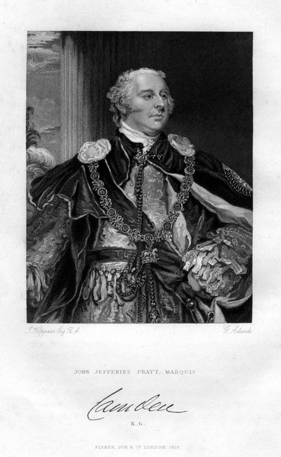 John Jeffreys Pratt, 1er Marqués de Camden, 1829 de G. H. Adcock