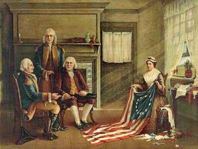 Nacimiento de la bandera de nuestra nación, 1893 de G. H. Weisgerber