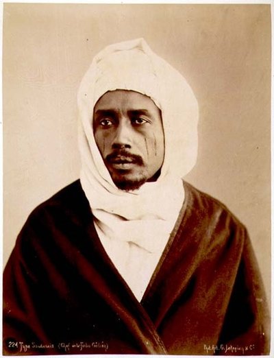 Retrato de un jefe sudanés de la tribu Galieh de G. Lekegian