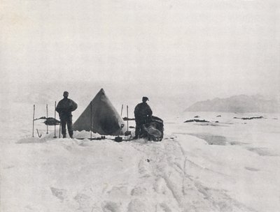 Campamento de Levick Entre Grietas, 1912 de G. Murray Levick