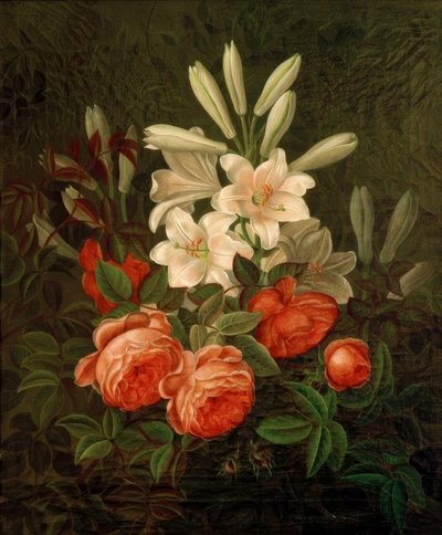 Naturaleza muerta con flores de G. Normann