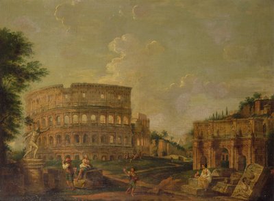 El Coliseo con el Arco de Constantino, c.1730 de G. P. (attr. to) Pannini or Panini