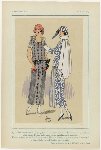 Muy parisino, 1923, nº 4: 7- INDEPENDENCIA. Este pequeño vestido... de G P. Joumard