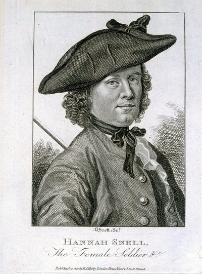 Hannah Snell, la Soldado Femenina, publicado por R.S. Kirby, 1804 de G. Scott