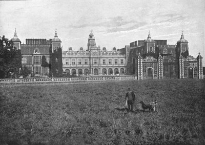 Hatfield House, fachada sur, c. 1900 de G. W. Wilson and Company