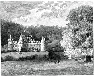 Castillo de Inverary, oeste de Escocia, 1900 de G. W. Wilson and Company