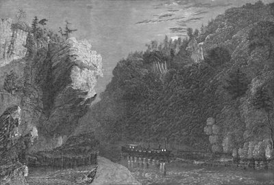 Acantilado en el Canal Erie, Cerca de Little Falls, 1883 de G. Wyand