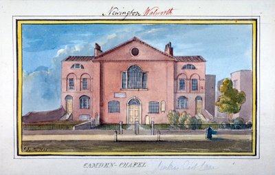 Capilla de Camden, East Lane, Southwark, Londres, 1825 de G Yates