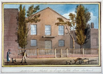 Capilla Metodista, Great Suffolk Street, Southwark, Londres, 1825 de G Yates