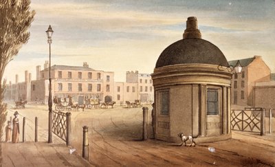 El peaje en New Kent Road, Southwark, Londres, 1825 de G Yates