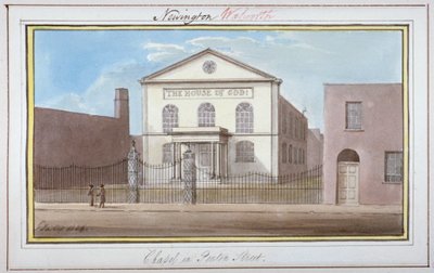 Vista de la capilla en Penton Street, Southwark, Londres de G Yates