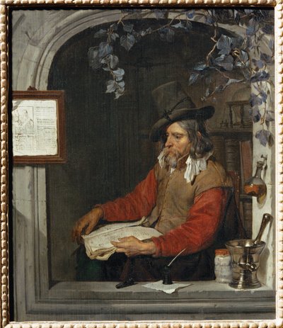 El Boticario, también conocido como el Químico ... de Gabriel (attr. to) Metsu