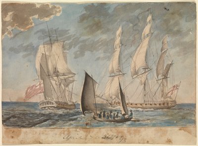 Dos pequeñas fragatas de la Royal Navy de Gabriel Bray