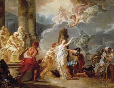 El Martirio de una Santa, un boceto de Gabriel Francois Doyen