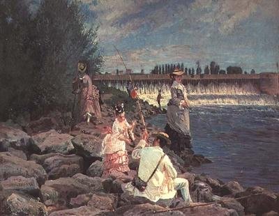 Pesca en el Sena de Gabriel Guay