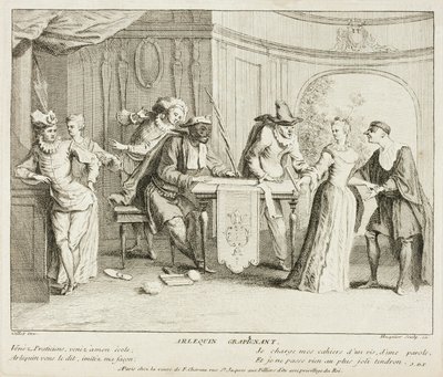 Placa del Livre de Scènes Comiques de Gabriel Huquier
