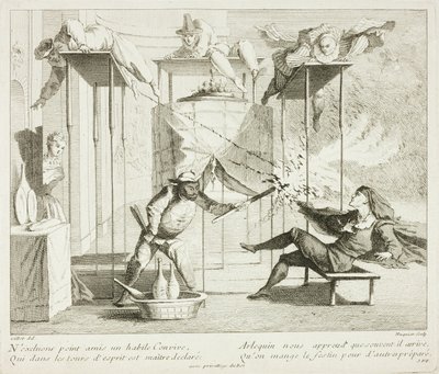 Placa del Livre de Scènes Comiques de Gabriel Huquier