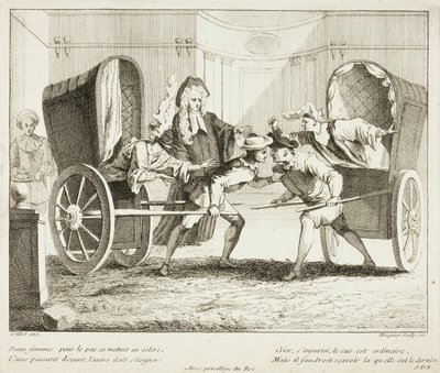 Placa del Livre de Scènes Comiques de Gabriel Huquier