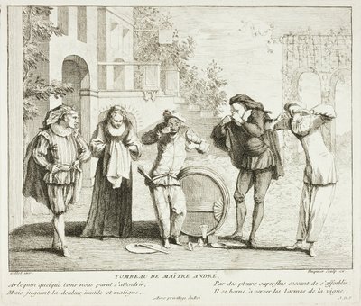 Placa del Livre de Scènes Comiques de Gabriel Huquier